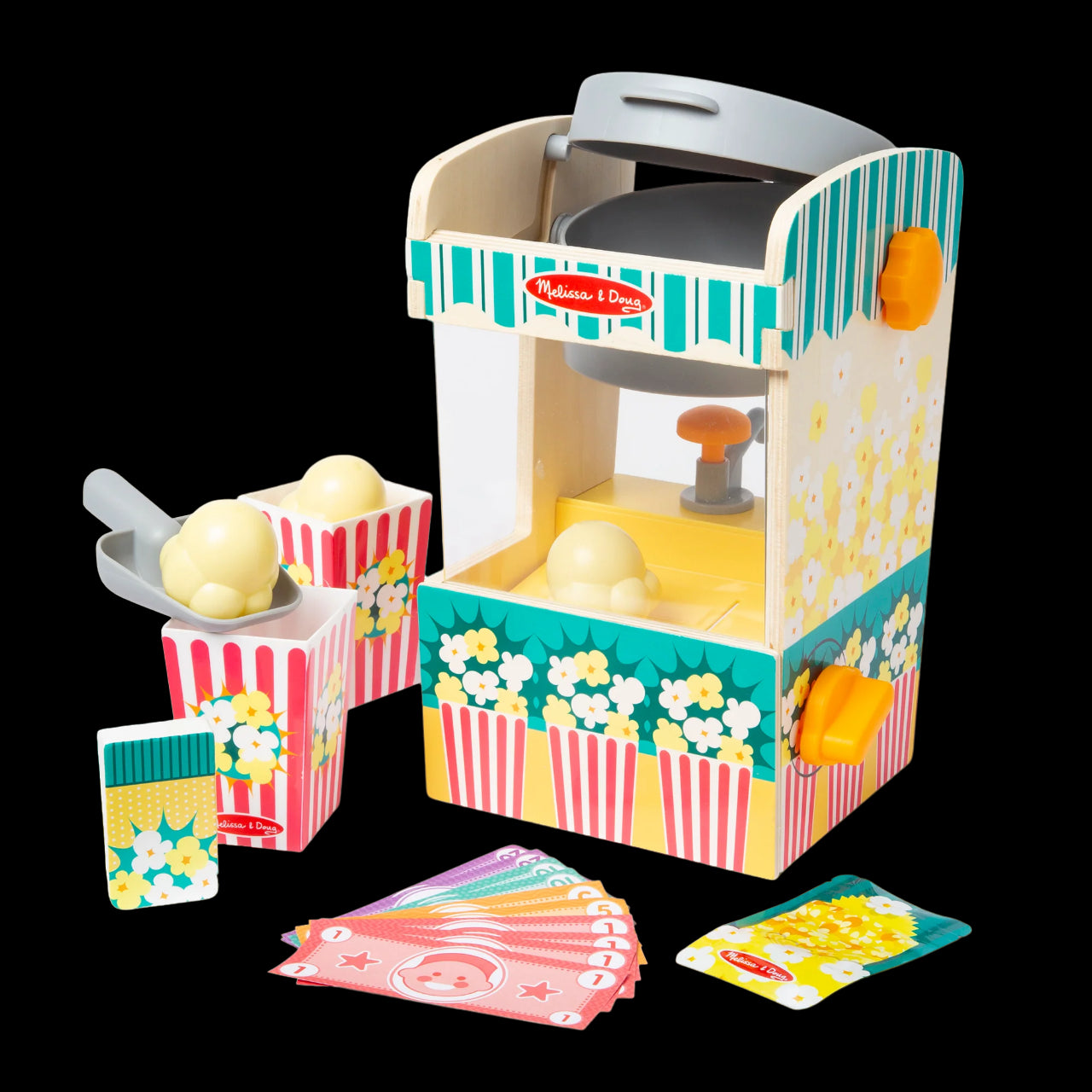 Set de joaca din lemn Chioscul cu Popcorn - colectia Distractie la targ