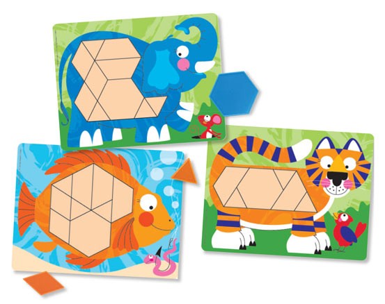 Set de sabloane cu animale Melissa and Doug