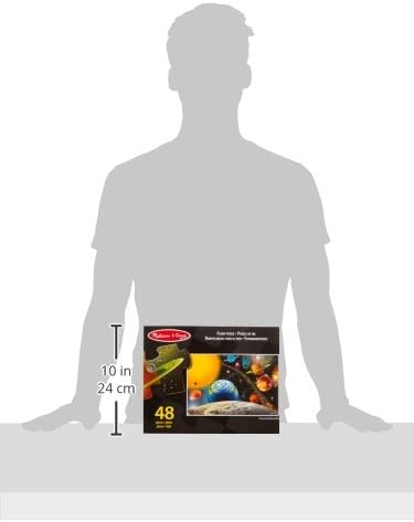 Puzzle de podea cu sistemul solar Melissa & Doug (48 de piese) - Optimizat pentru SEO: Joc educativ de asamblare a sistemului solar. - imagine 3