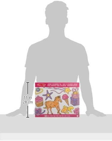 Caiet de colorat gigant Melissa & Doug - Roz, ideal pentru SEO. - imagine 3