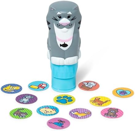 Caiet de activități cu autocolante Melissa & Doug WOW 24 pagini și ștampilă cu autocolante, 300 autocolante, activitate - jucărie de creație - figurină colecționabilă - pisică - imagine 5