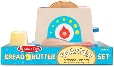 Set de prăjitor și feliator din lemn Melissa & Doug - imagine 6