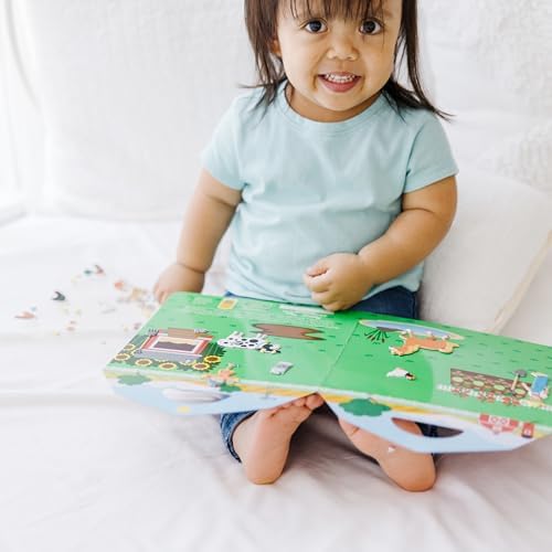 Set de joc cu stickere umflate Melissa & Doug - La fermă - 52 de stickere reutilizabile, 2 scene extensibile - imagine 5