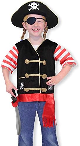 Costum de rol de pirat Melissa & Doug 14848 pentru jocuri de rol, cu pălărie, sabie și parchet pentru ochi, colorat în mai multe culori.
Optimizare SEO: Set de costum de pirat pentru jocuri de rol Melissa & Doug, cu accesorii incluse. - imagine 5