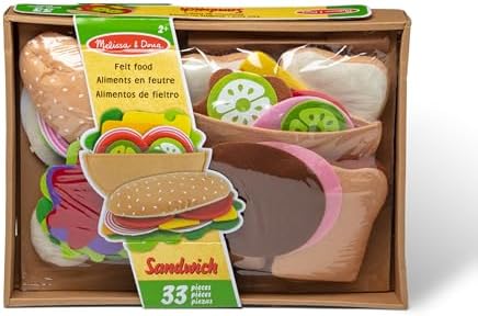 Set de jucării alimentare tip sandwich din fetru Melissa & Doug (33 piese) - Traducerea și optimizarea pentru SEO: Set de jucării alimentare din fetru pentru sandwich de la Melissa & Doug (33 bucăți) - imagine 6