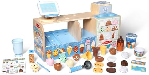 Parc de joacă cu înghețată Melissa & Doug Cool Ice Balls, jucărie de înghețată pentru fete și băieți, magazin de jucării, jucărie Montessori pentru copii de 3 ani, cadou pentru băieți sau fete de 3 ani. - imagine 4
