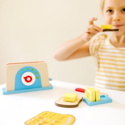 Set de prăjitor și feliator din lemn Melissa & Doug - imagine 3
