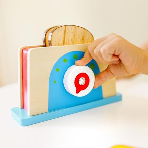 Set de prăjitor și feliator din lemn Melissa & Doug - imagine 2