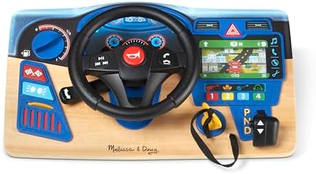 Joc de fantezie pentru bordul mașinii Melissa & Doug 41705 Vroom & Zoom, cadou pentru băieți sau fete de 3 ani sau mai mari