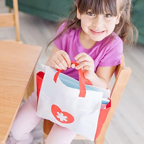 Set de jucării medicale Melissa & Doug „Fii bine în curând” din lemn, set de joacă Montessori pentru copii de 3 ani și peste, cadou pentru băieți sau fete - imagine 3