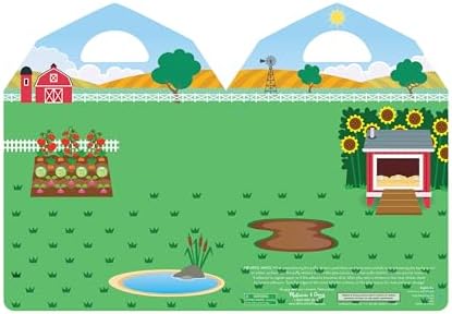 Set de joc cu stickere umflate Melissa & Doug - La fermă - 52 de stickere reutilizabile, 2 scene extensibile - imagine 6