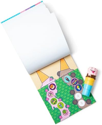 Melissa & Doug Caiet de activități cu 24 de pagini și autocolante Wow!, 300 de autocolante, jucărie de activitate creativă. Figurină colecționabilă, înghețată. - imagine 4