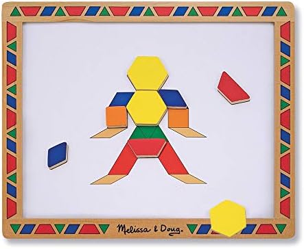 Set de blocuri magnetice cu modele Melissa & Doug - imagine 5