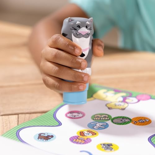 Caiet de activități cu autocolante Melissa & Doug WOW 24 pagini și ștampilă cu autocolante, 300 autocolante, activitate - jucărie de creație - figurină colecționabilă - pisică - imagine 6