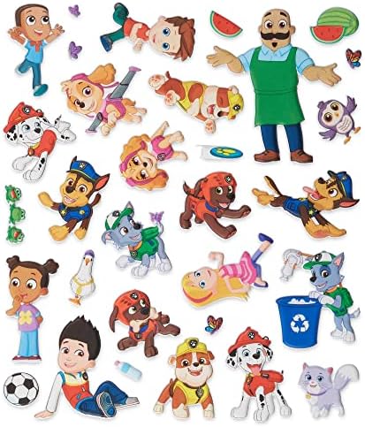 Set de stickere pufoase Paw Patrol, Melissa & Doug 33310, cu mai multe culori - imagine 4