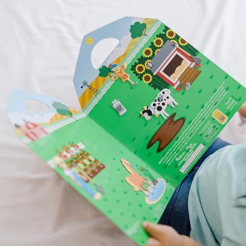 Set de joc cu stickere umflate Melissa & Doug - La fermă - 52 de stickere reutilizabile, 2 scene extensibile - imagine 2