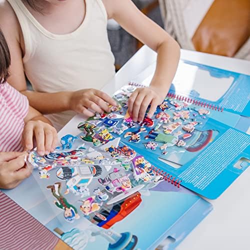 Set de stickere pufoase Paw Patrol, Melissa & Doug 33310, cu mai multe culori - imagine 6