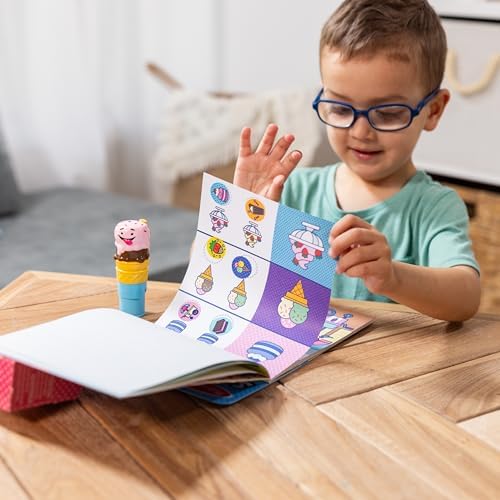 Melissa & Doug Caiet de activități cu 24 de pagini și autocolante Wow!, 300 de autocolante, jucărie de activitate creativă. Figurină colecționabilă, înghețată. - imagine 2