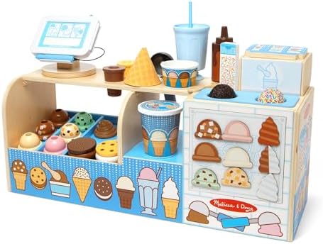 Parc de joacă cu înghețată Melissa & Doug Cool Ice Balls, jucărie de înghețată pentru fete și băieți, magazin de jucării, jucărie Montessori pentru copii de 3 ani, cadou pentru băieți sau fete de 3 ani.