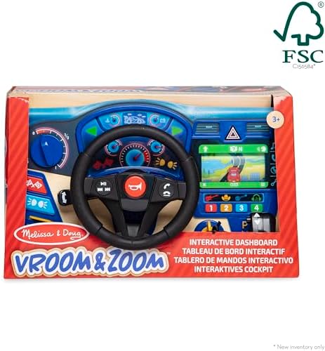 Joc de fantezie pentru bordul mașinii Melissa & Doug 41705 Vroom & Zoom, cadou pentru băieți sau fete de 3 ani sau mai mari - imagine 6