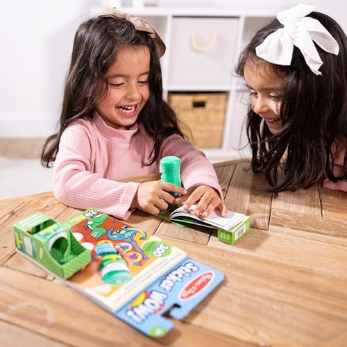 Pachet Sticker Uau! Dinozauri Melissa & Doug: Caiet de activități cu 24 de pagini, ștampilă cu stickere, 500 de stickere, jucărie de artă și creație, figurină colecționabilă - imagine 5
