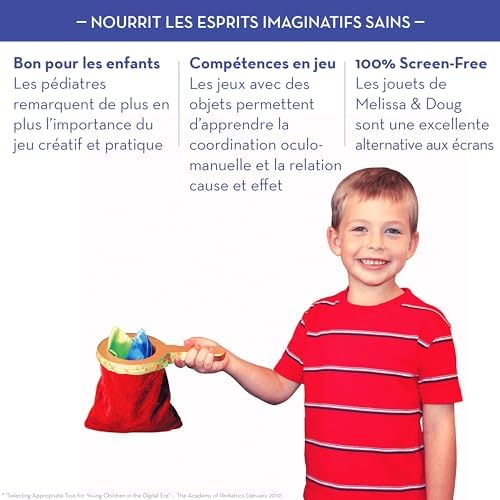 Set de magie din lemn solid Deluxe Melissa & Doug cu 10 trucuri clasice - imagine 3