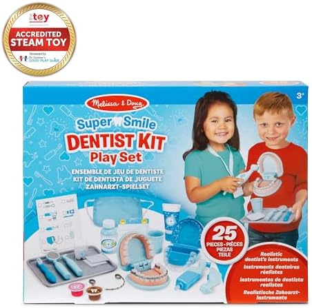Set de joacă pentru dentist Melissa & Doug Super Smile cu accesorii realiste extinse, 26 piese, pentru copii de peste 3 ani. Optimizare SEO: Set de joacă pentru dentist cu accesorii realiste, 26 piese, potrivit pentru copii de peste 3 ani. - imagine 6