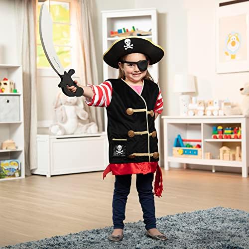 Costum de rol de pirat Melissa & Doug 14848 pentru jocuri de rol, cu pălărie, sabie și parchet pentru ochi, colorat în mai multe culori.
Optimizare SEO: Set de costum de pirat pentru jocuri de rol Melissa & Doug, cu accesorii incluse. - imagine 6