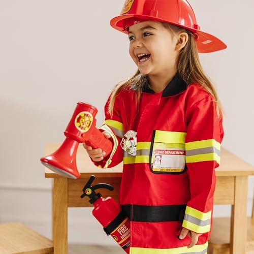 Costum de Pompier Melissa & Doug pentru Joc de Rol, Joc de Pretins, Vârsta 3+, Cadou pentru Băieți și Fete - imagine 5