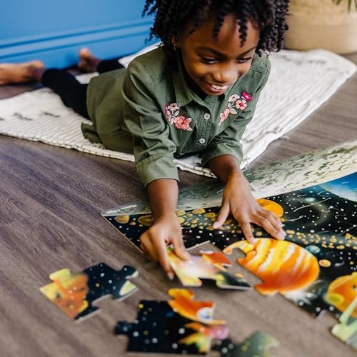 Puzzle de podea cu sistemul solar Melissa & Doug (48 de piese) - Optimizat pentru SEO: Joc educativ de asamblare a sistemului solar. - imagine 2