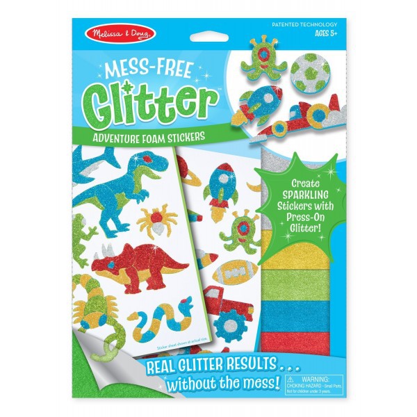 Set creatie abtibilduri cu sclipici Aventuri Melissa and Doug